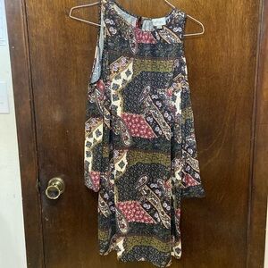 Beige eci dress liquid knit